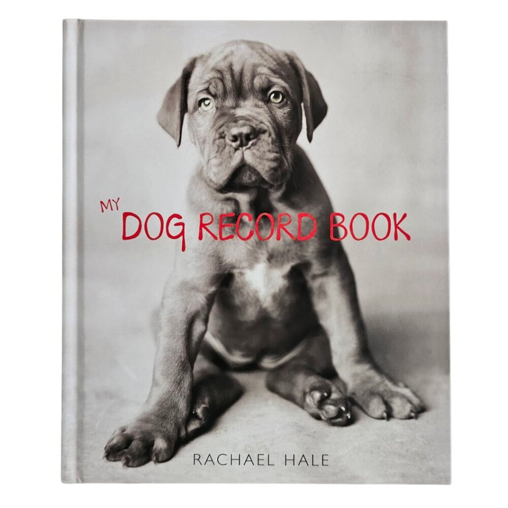My Dog Record Book By Rachael Hale | Hardcover | NWT | Gray Red